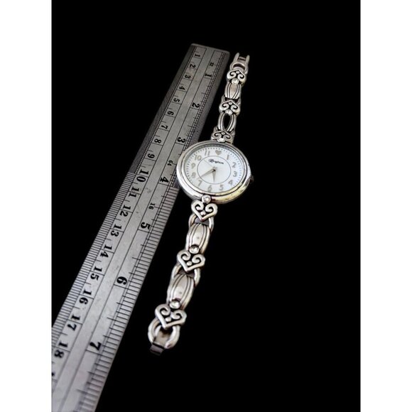 Brighton La Palma Watch Silver Hearts Crystals 7\